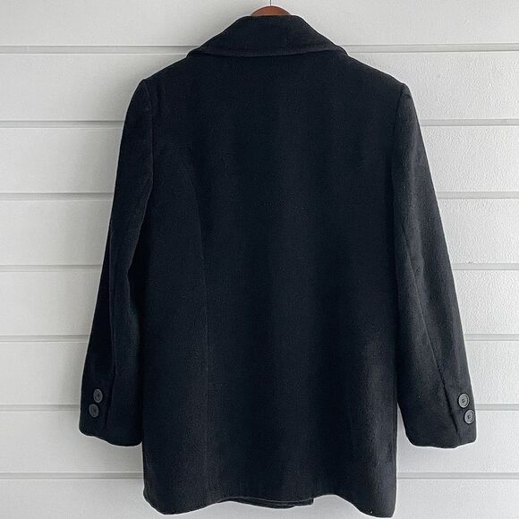 Larry Levine Exclusively For Nordstrom Double Breasted Lambswool Cashmere Coat 8 - Picture 4 of 13